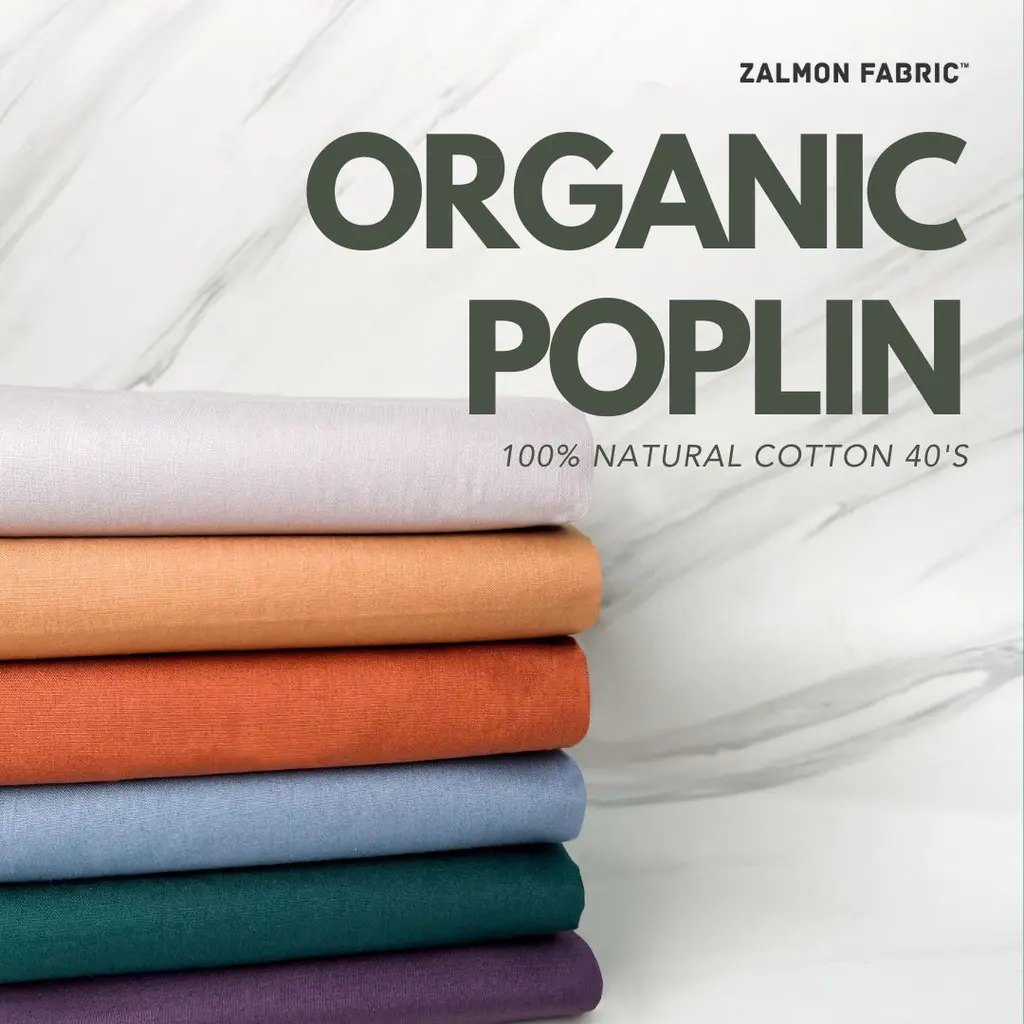 Natural Fabric – Organic Poplin - Zalmon Fabric