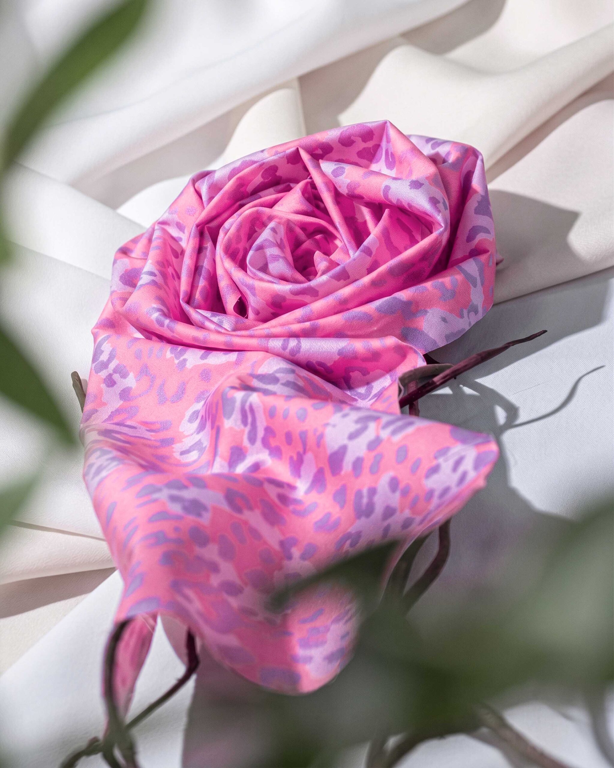 Custom pattern on natural fiber fabric