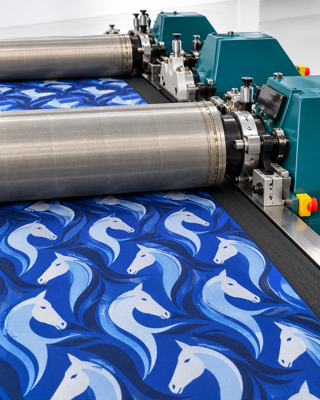 rotary fabric printing machine for large-scale production at Zalmon Fabric